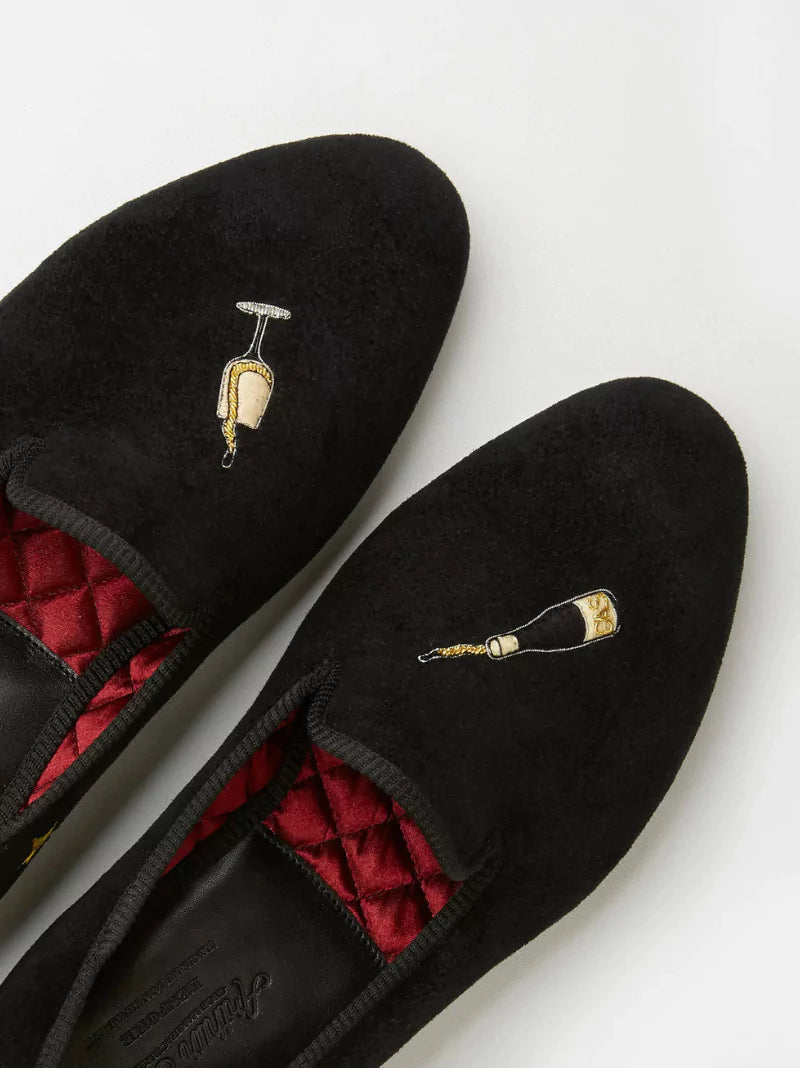 Velvet Cocktail Slippers