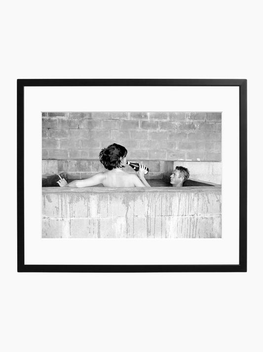 Steve McQueen And His Wife Art Print