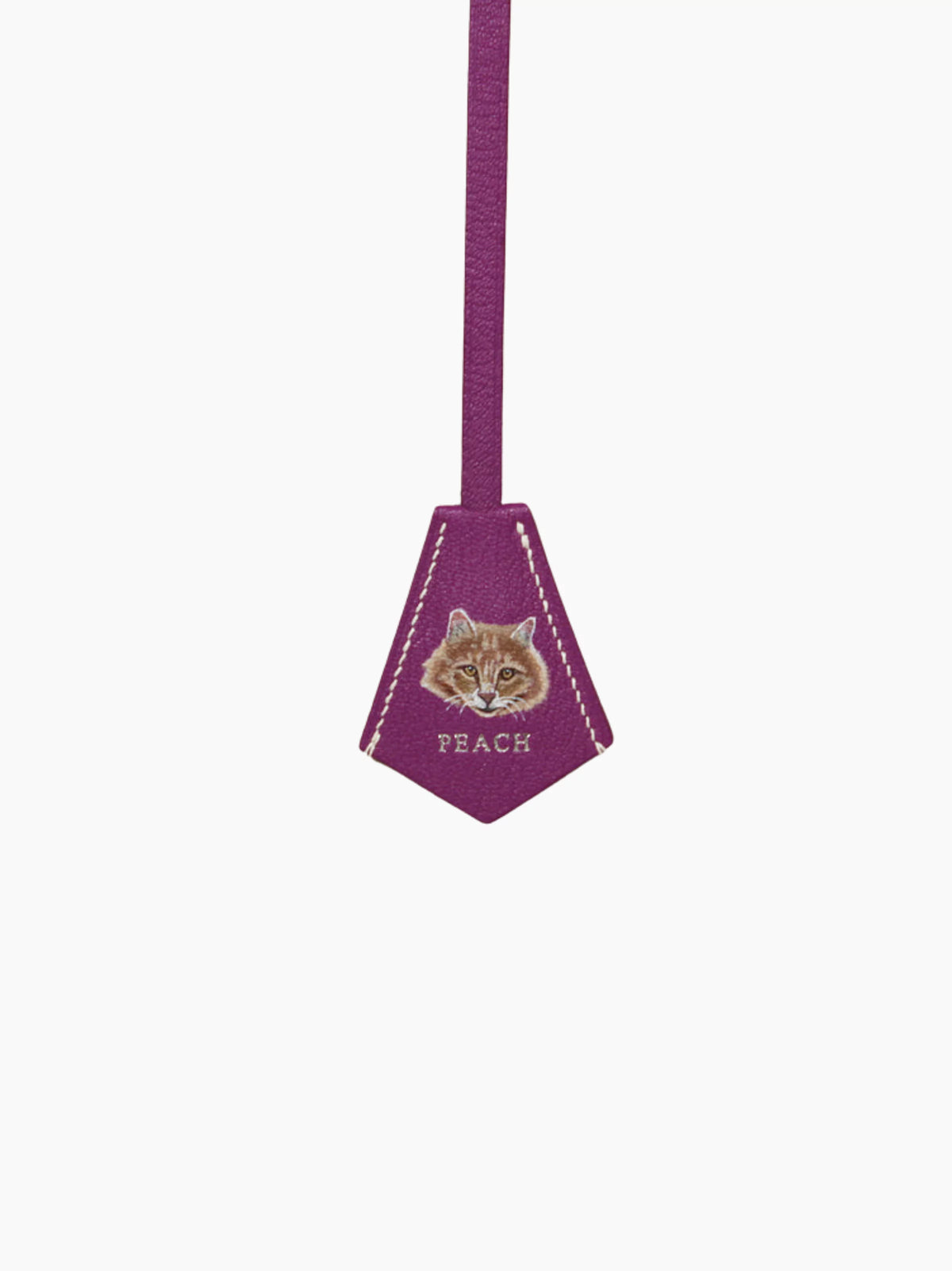 Purple Leather Pet Charm