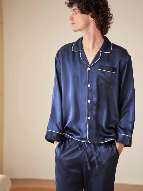 Personalised Men's Silk Pyjamas