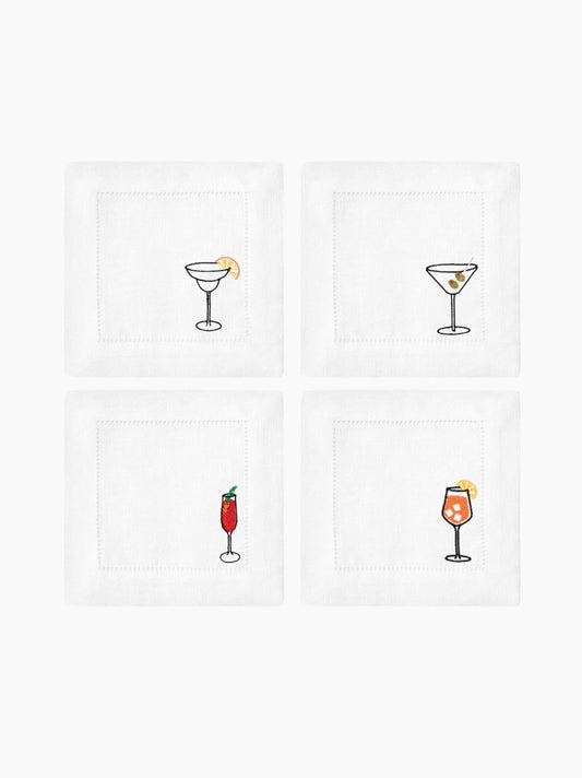 Happy Hour Cocktail Napkin Set of 4