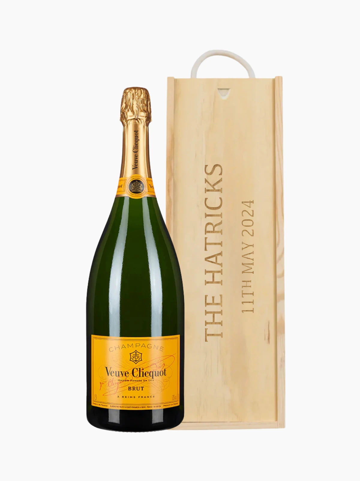 Personalised Veuve Clicquot Champagne