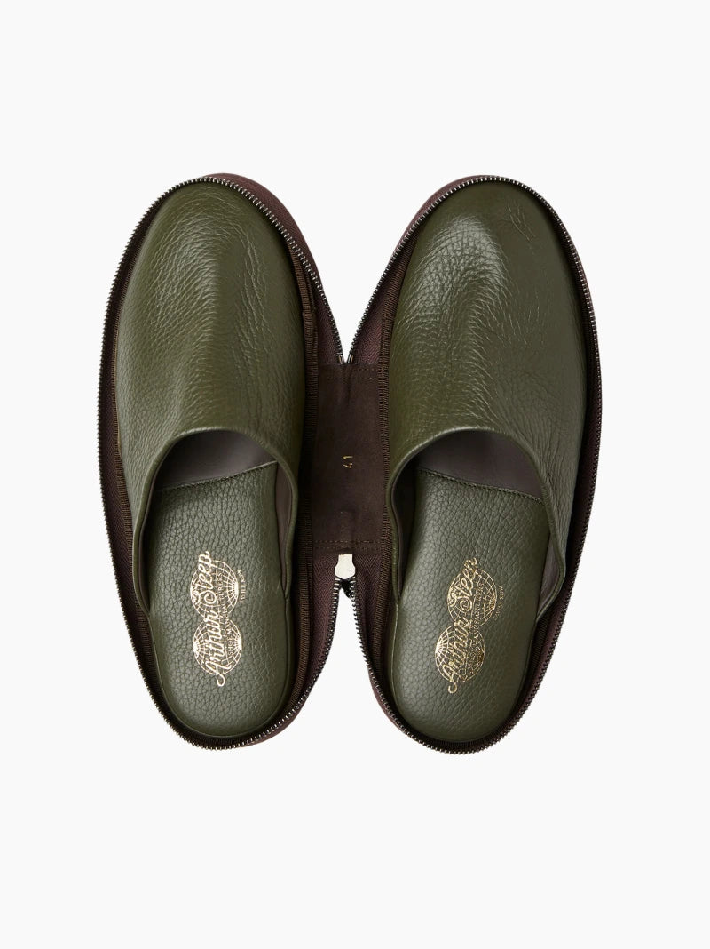 Leather Travel Slippers