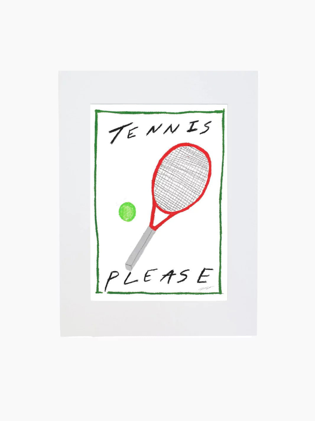 Tennis Please Art Print