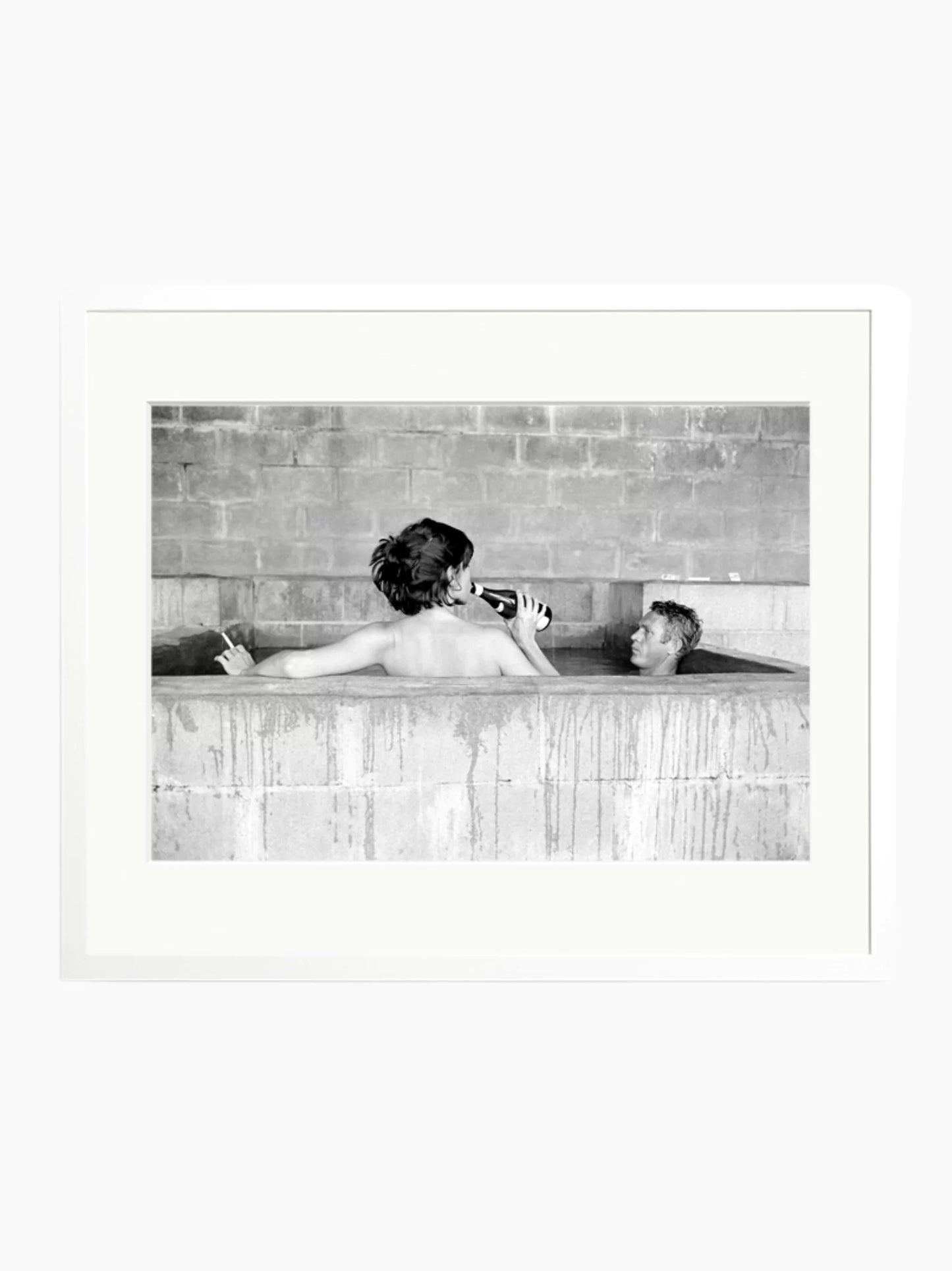 Steve McQueen And His Wife Art Print