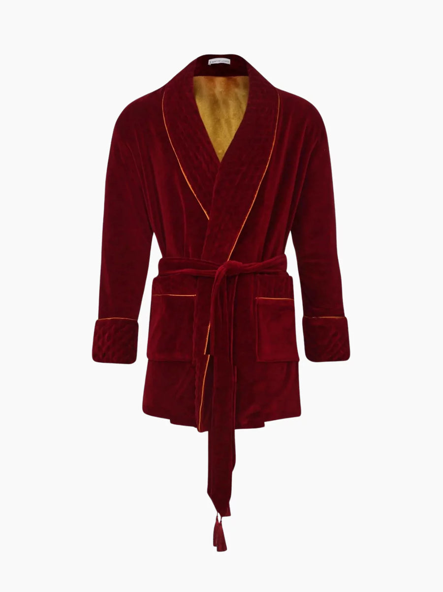 Howard Short Velvet Smoking Jacket