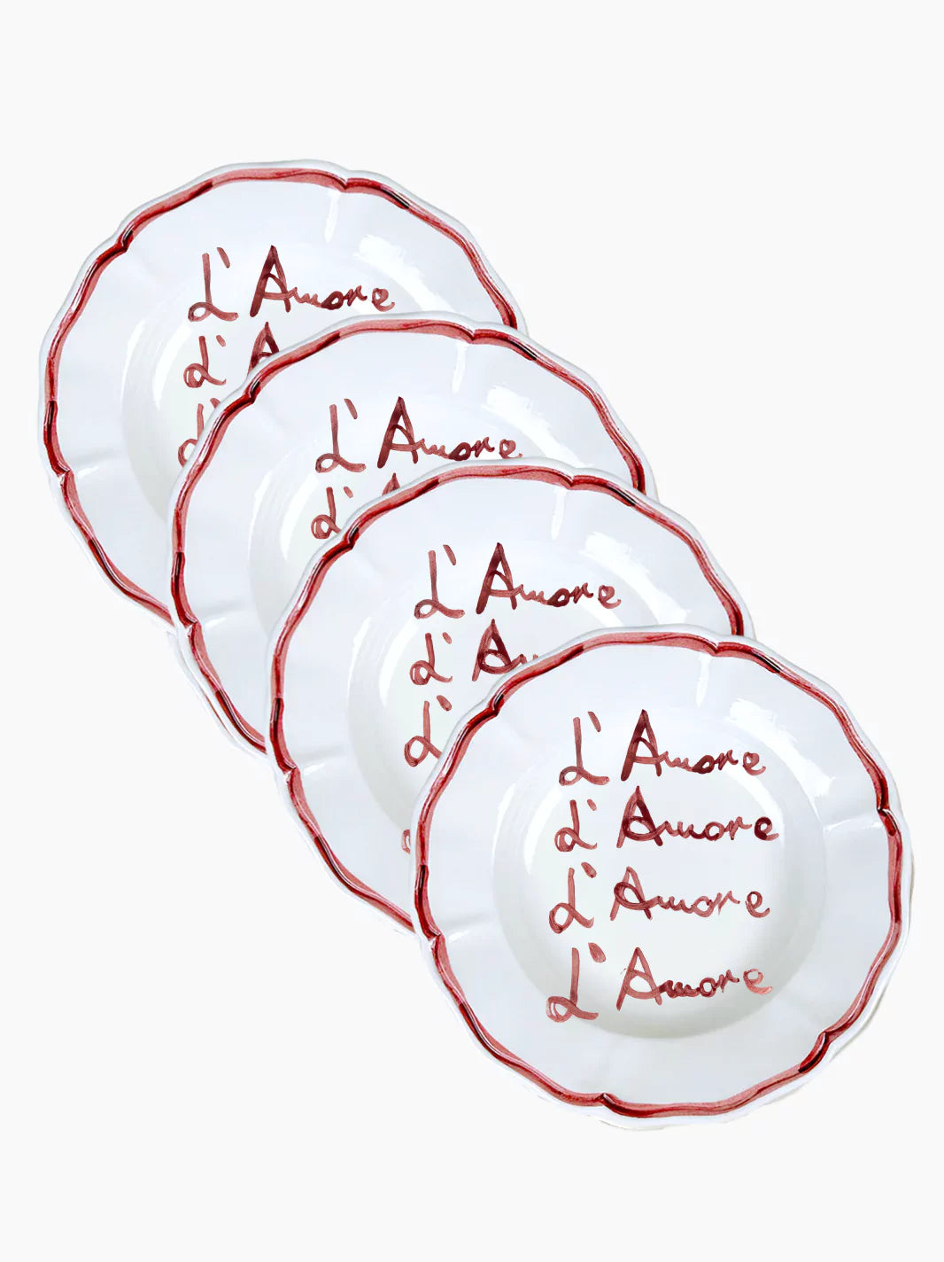 L'amore Plate Set of 4