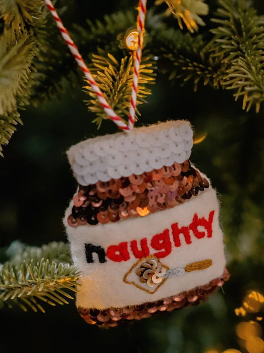 Naughty or Nice Chocolate Spread Ornament