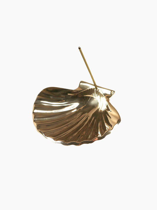 Brass Shell Incense Holder