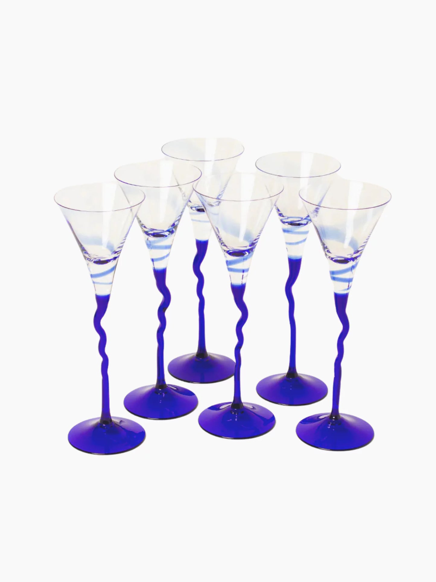 Cobalt Blue Liquor Glasses Set of 6