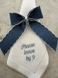 Please Leave By 9 Dinner Napkins Set of 12