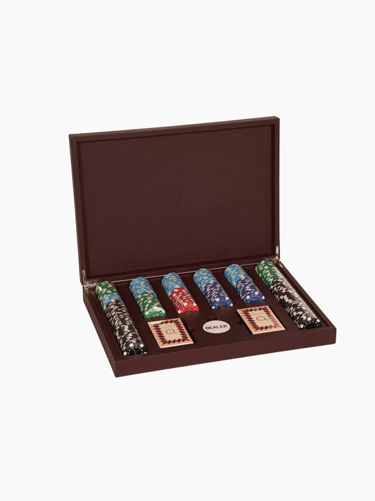 Leather Poker Set