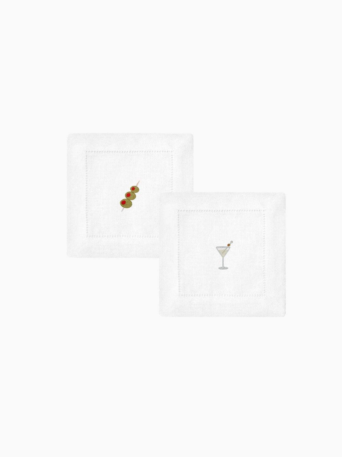 Martini Club Cocktail Napkin Set of 2