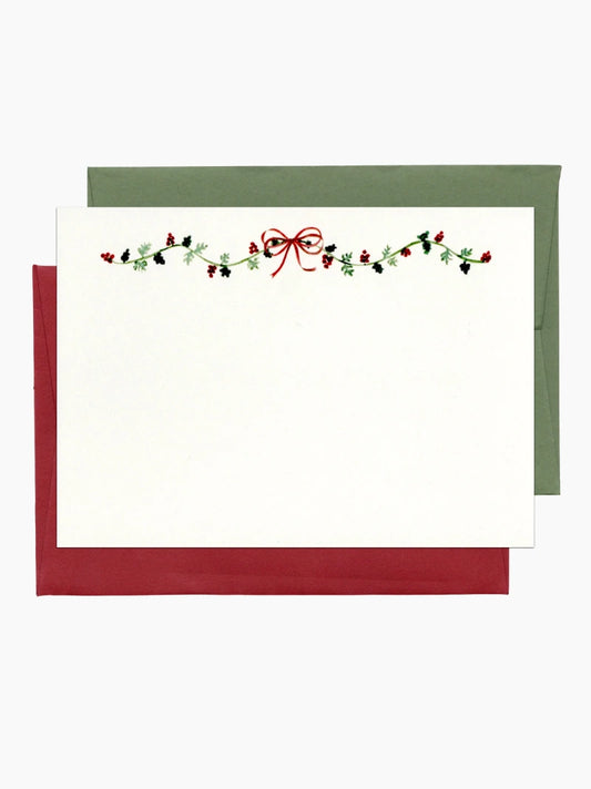 Christmas Garland Note Cards