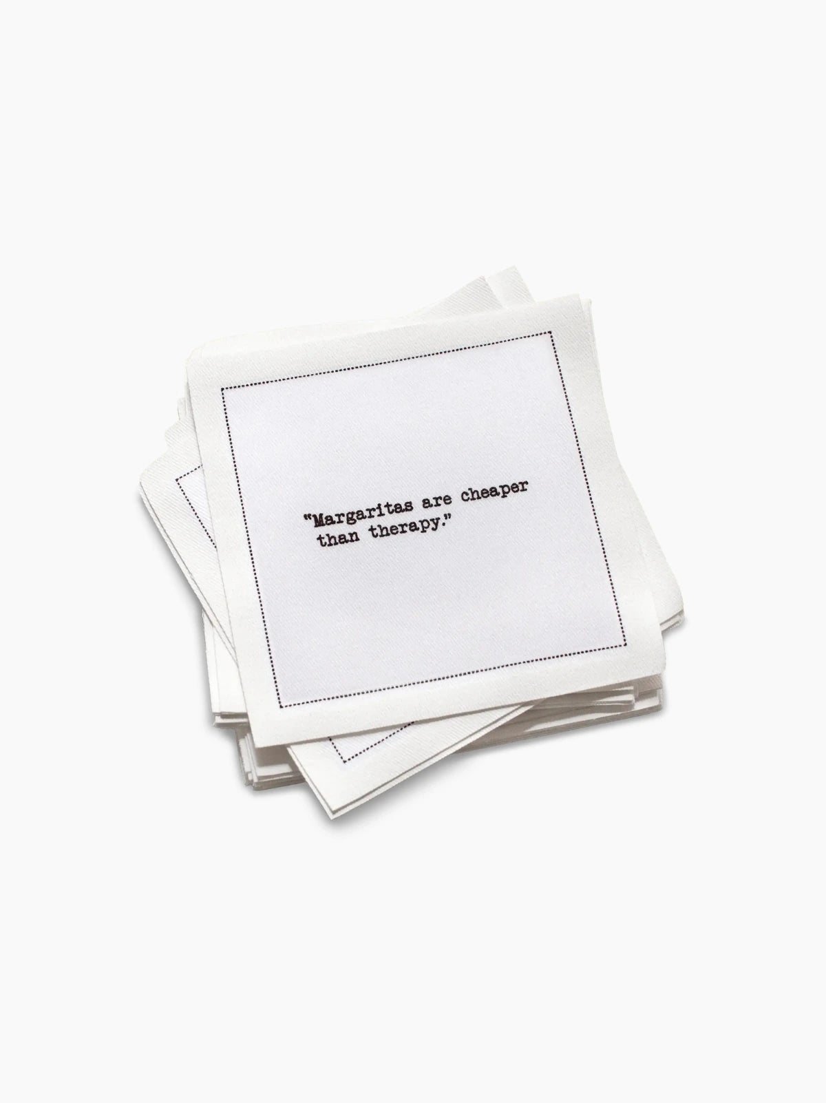 Margarita Drinking Quotes Organic Cotton Cocktail Napkins