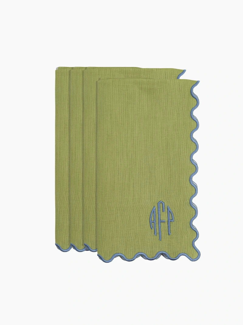 Personalised Dinner Napkins Set