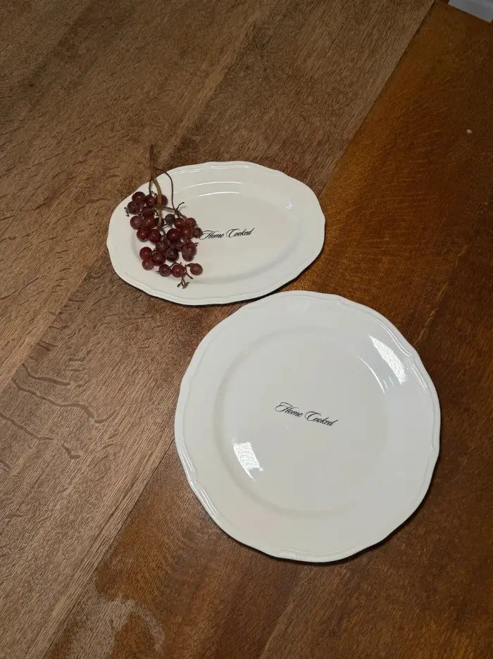Home Cooked Oval Plate