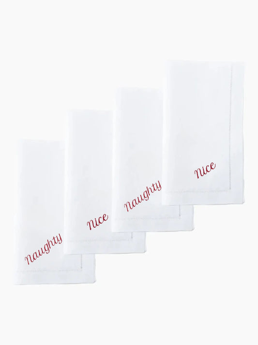 Naughty or Nice Dinner Napkin Set