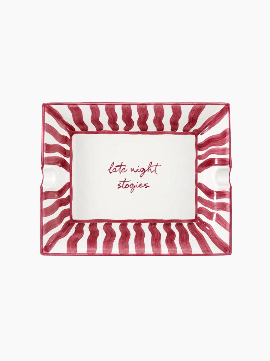 Personalised Striped Ashtray