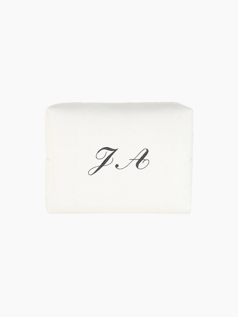 Personalised Ivory Denim Pouch