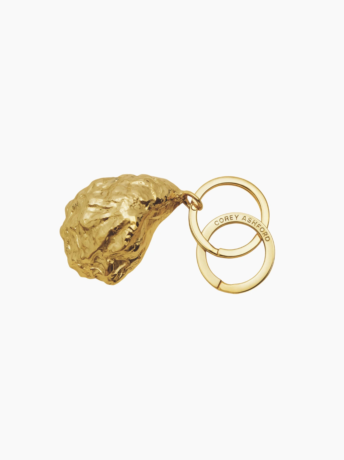 Gold Oyster Keyring