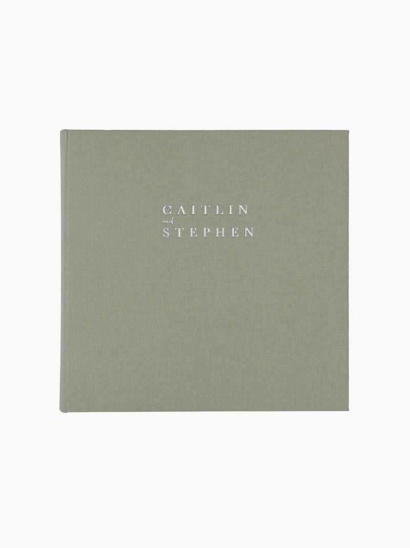 Personalised Linen Wedding Photo Album