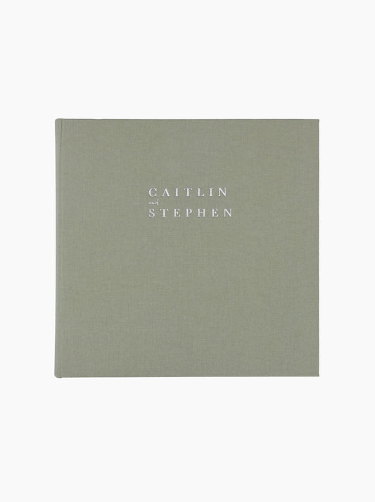 Personalised Linen Wedding Photo Album