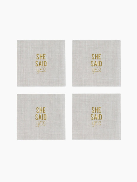 She Said Yes Disposable Napkin Set