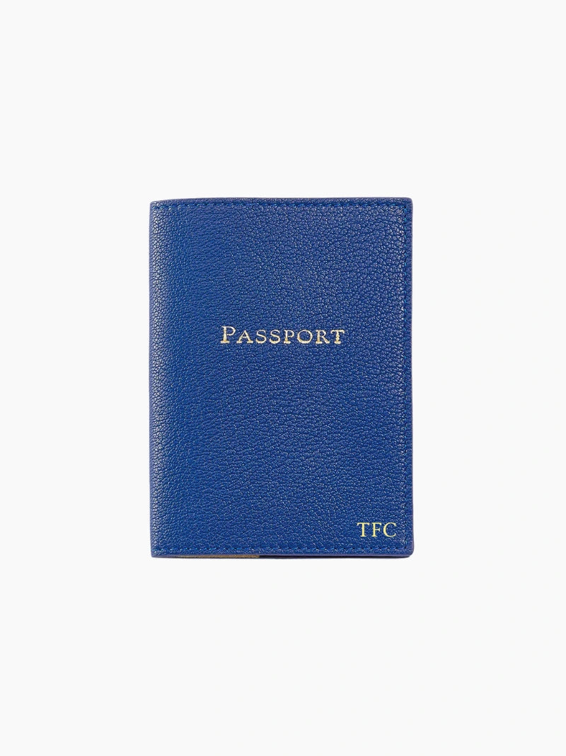 Personalised Travel Leather Passport Holder