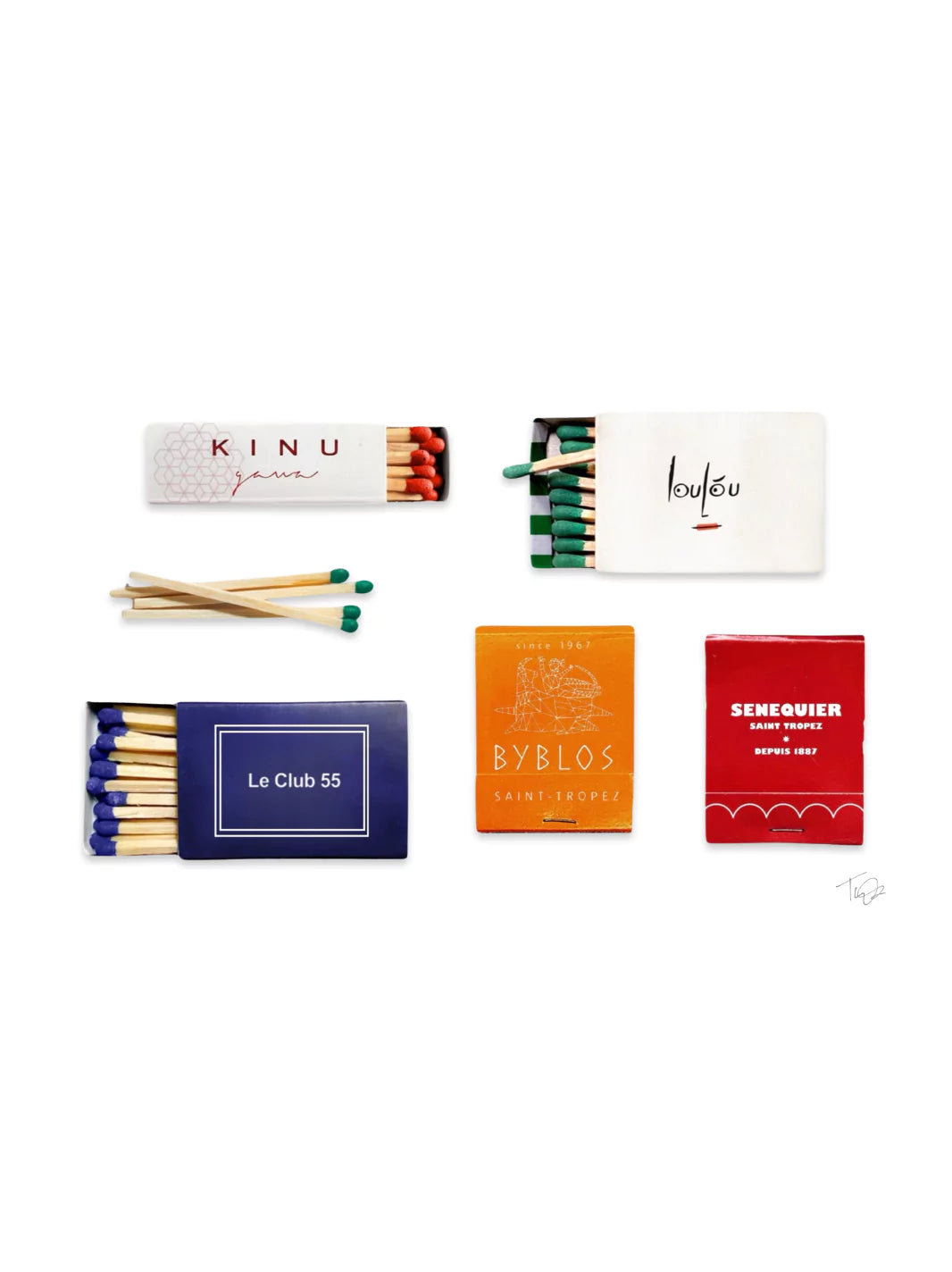 St Tropez Matchbook Print