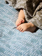 Bespoke Sky Blue Merino Wool Blanket