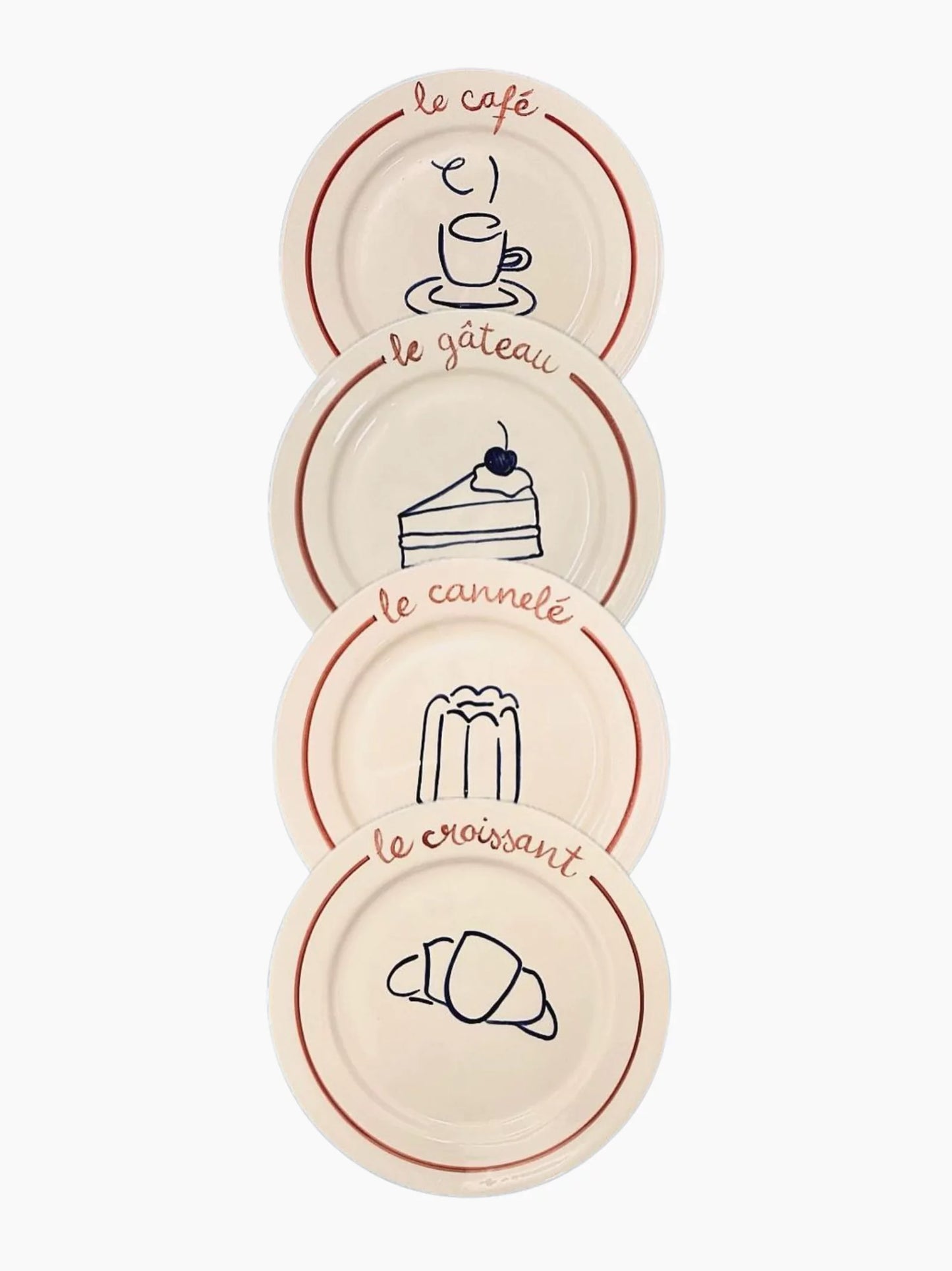 Le Cafe Plate Set of 4