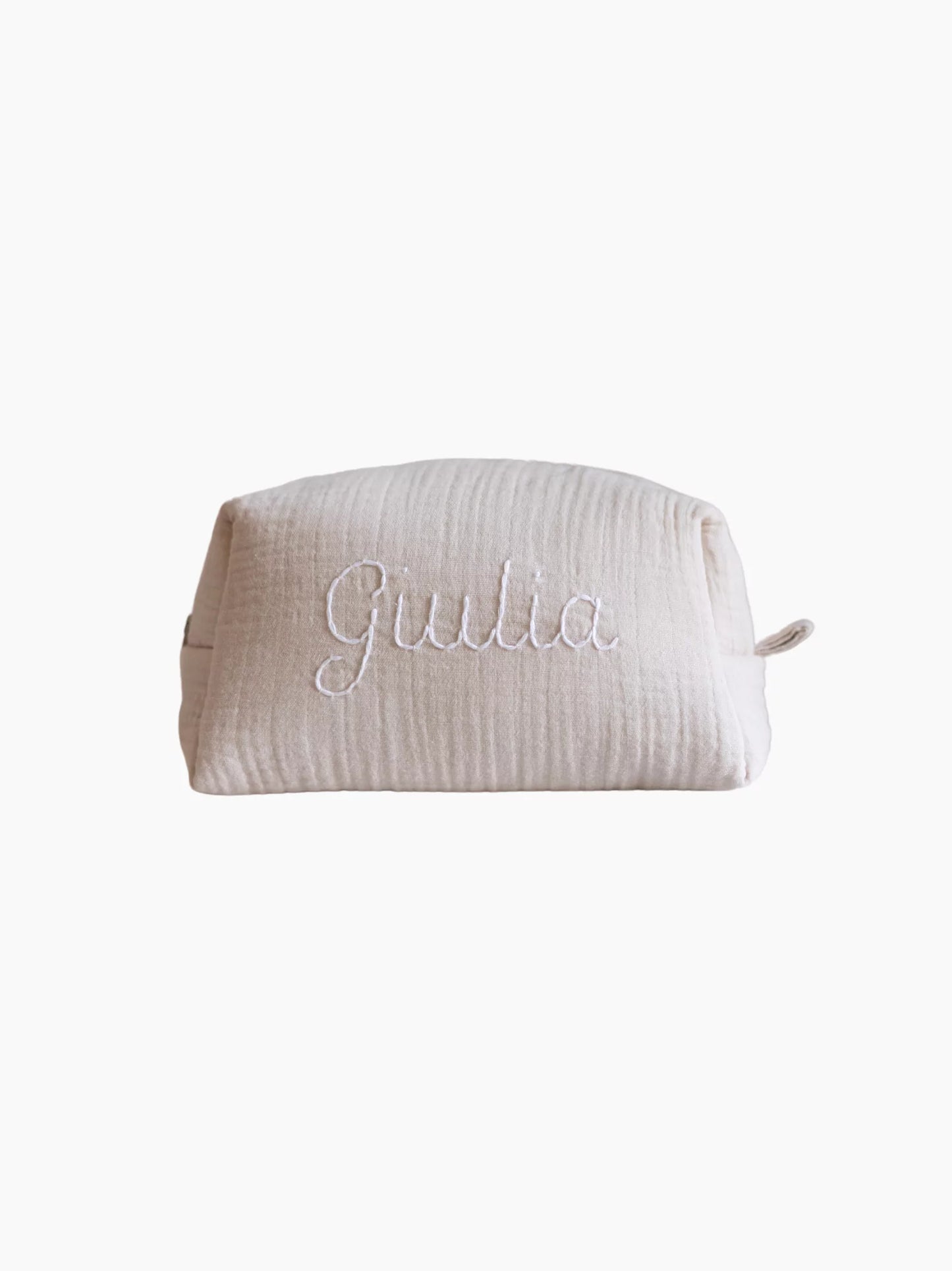 Personalised Beige Baby Toiletry Bag