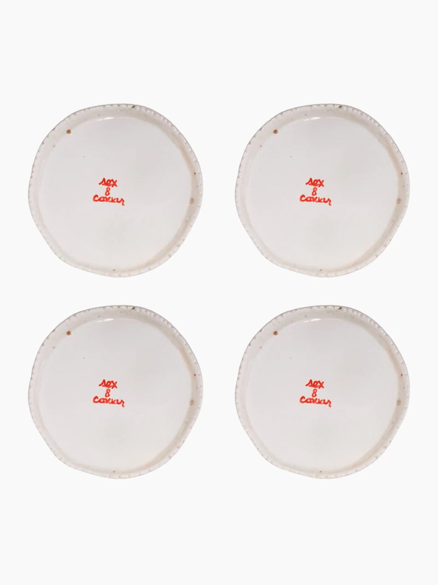 Sex & Caviar Plates Set of 4