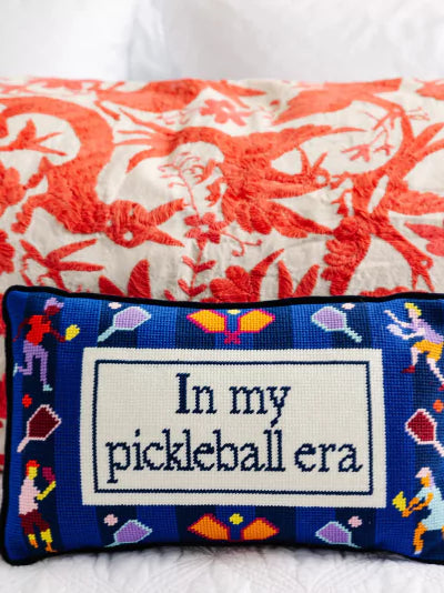 Pickleball Needlepoint Pillow