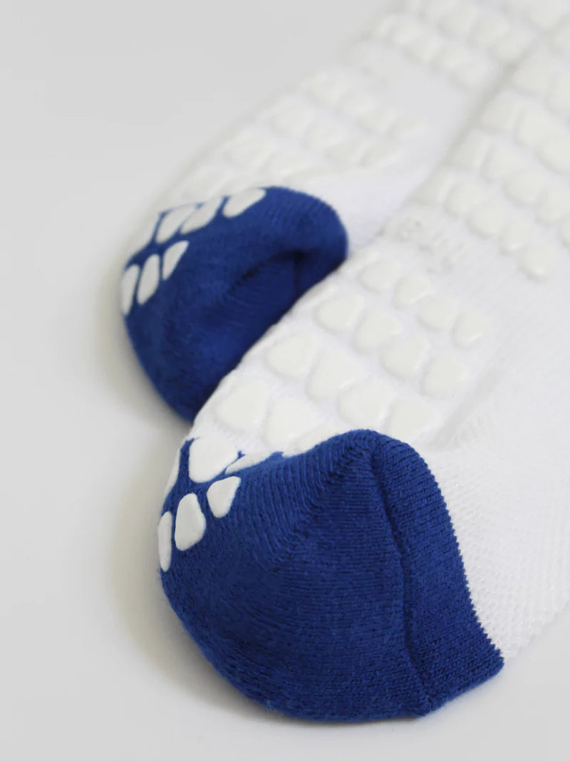 Cobalt Blue Crew Pilates Socks