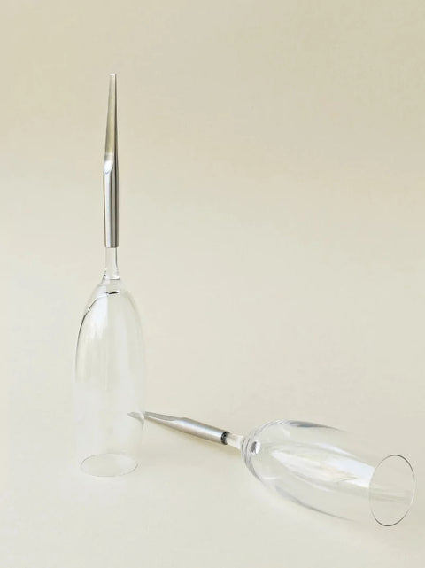 Crystal Picnic Champagne Glasses Set of 2