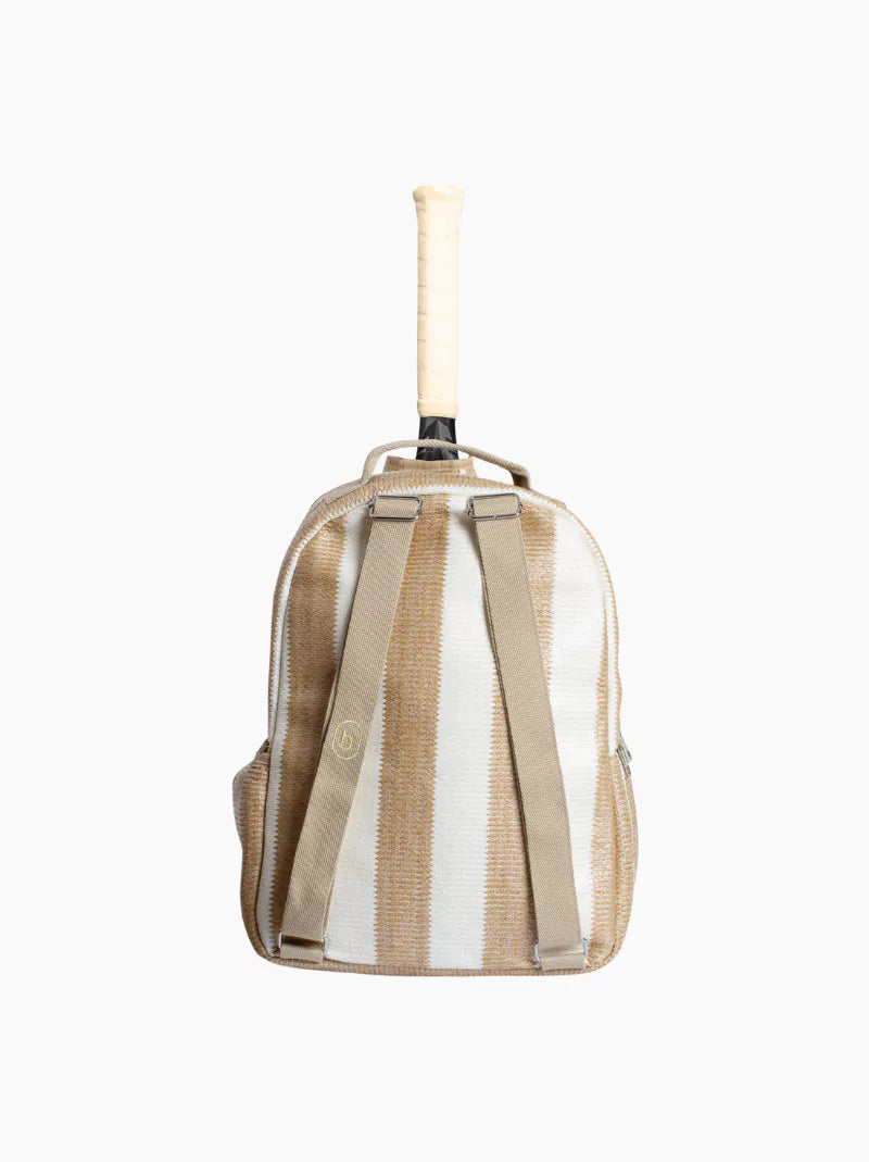Striped Rattan Racket Backpack