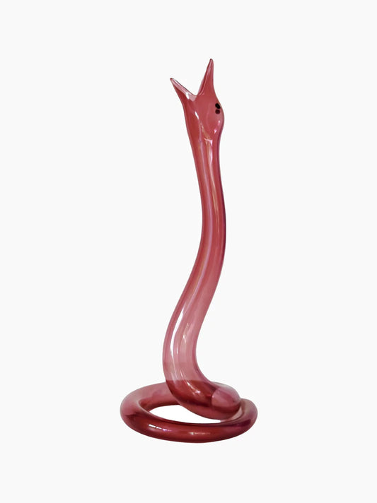 Vintage Red Snake Vase