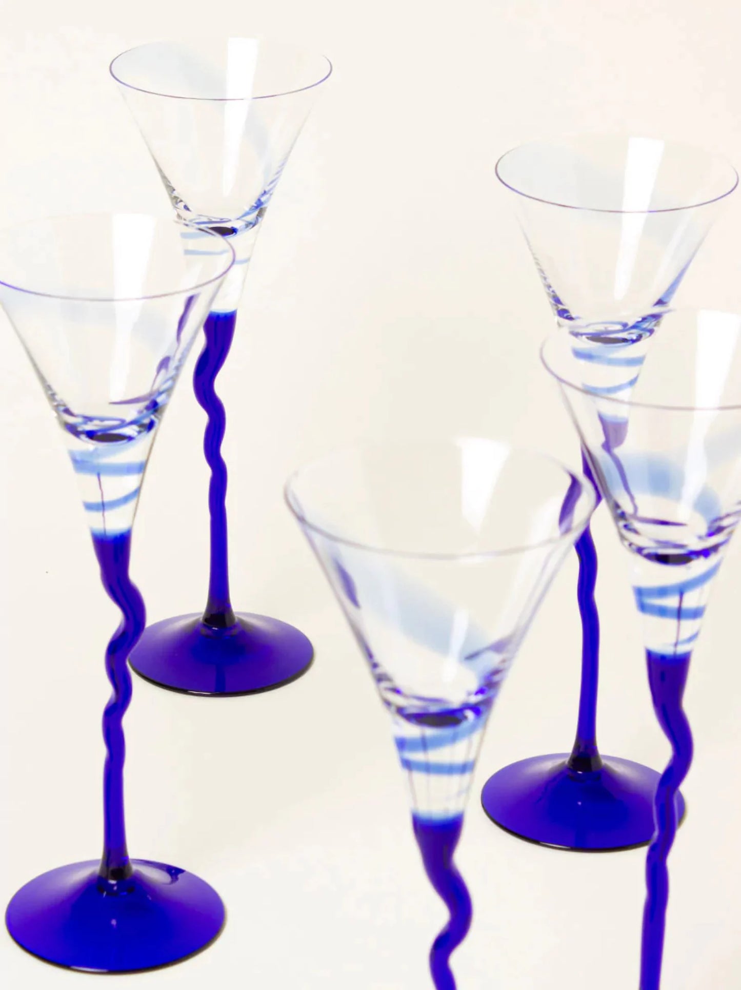 Cobalt Blue Liquor Glasses Set of 6