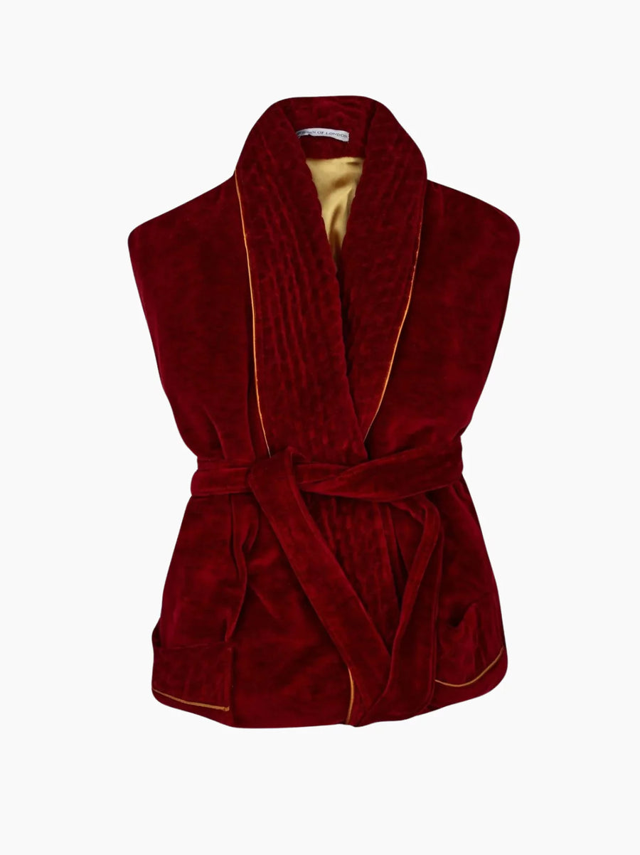 Howard Short Velvet Smoking Jacket
