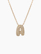 Diamond Bubble Letter Necklace