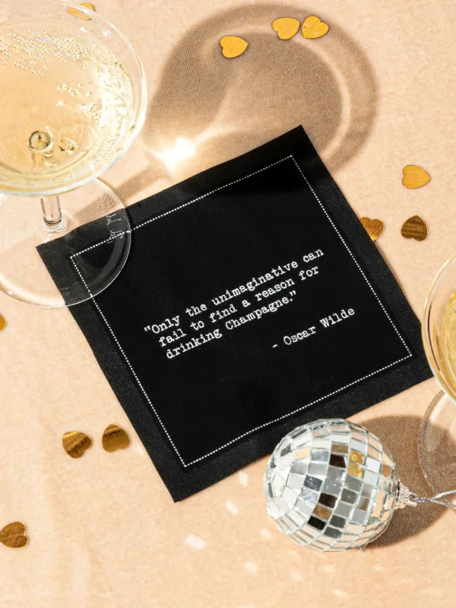 Champagne Drinking Quotes Cocktail Napkins