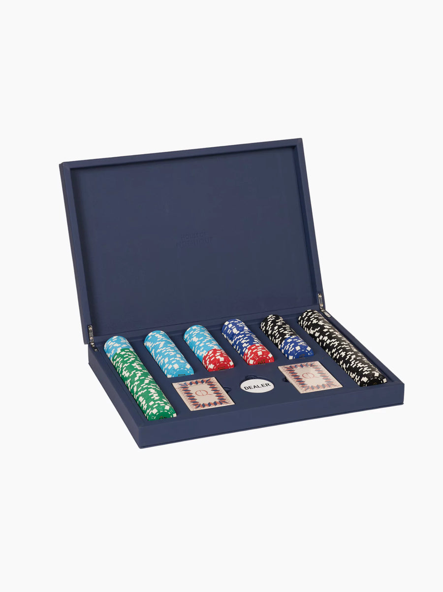 Leather Poker Set