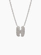 Diamond Bubble Letter Necklace