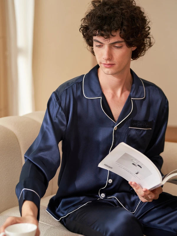 Personalised Men's Silk Pyjamas