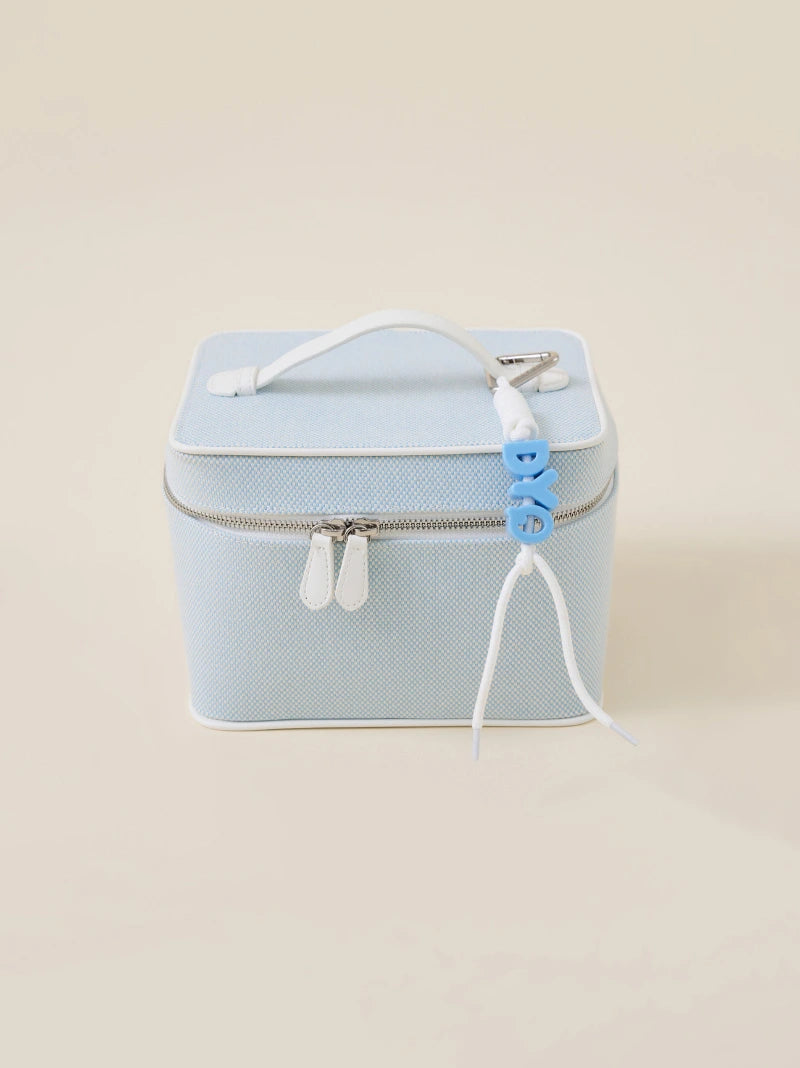 White Rope Letter Bag Charm