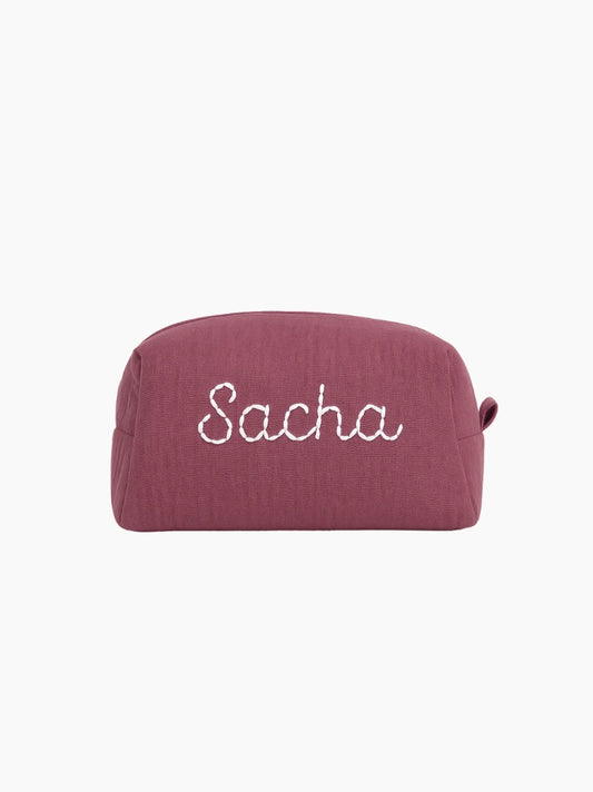 Personalised Bordeaux Baby Toiletry Bag