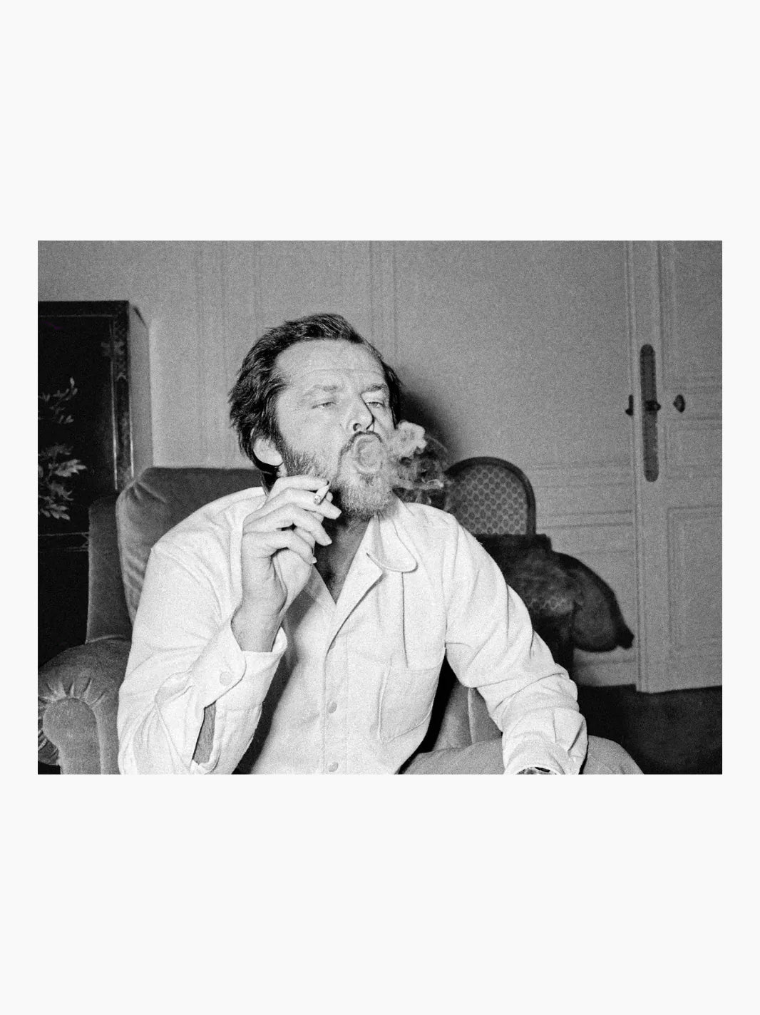 Jack Nicholson Smoking Art Print