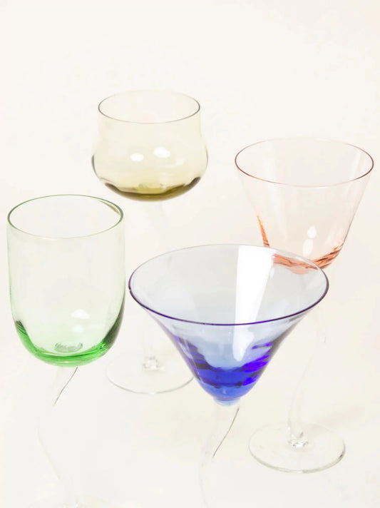 Mixed Cocktail Glasses Set of 4